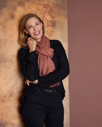 Esme Knit Crew Neck Jumper - Black