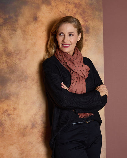 Bronwyn Scarf - Terracotta Spot