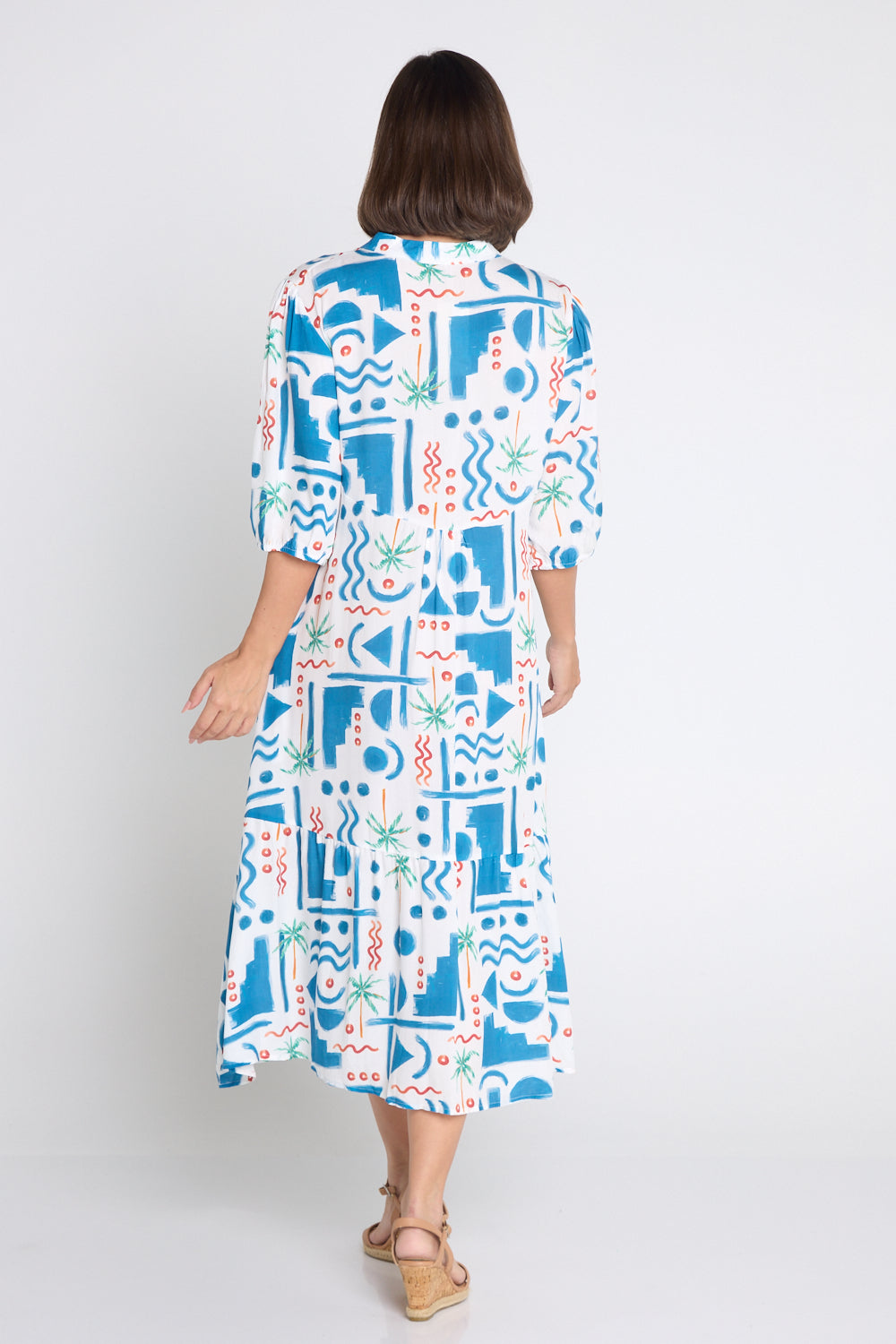 Brookhaven Dress - Blue Print