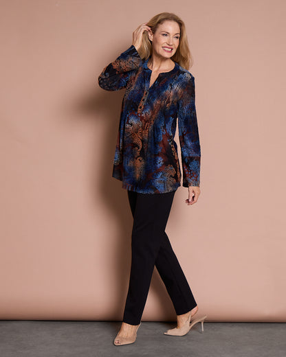 Anashe Blouse - Sapphire Tapestry