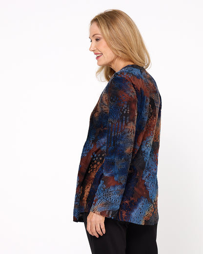 Anashe Blouse - Sapphire Tapestry