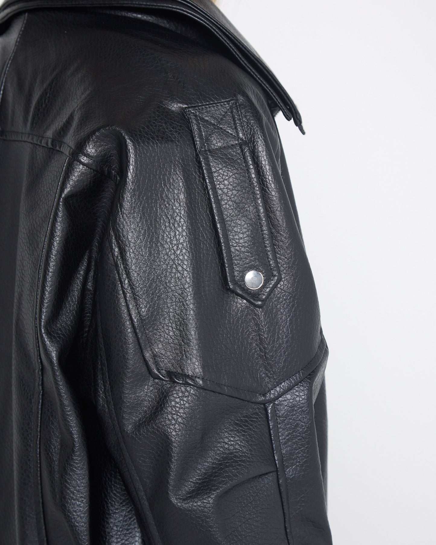 Hartwell Faux Leather Jacket - Black