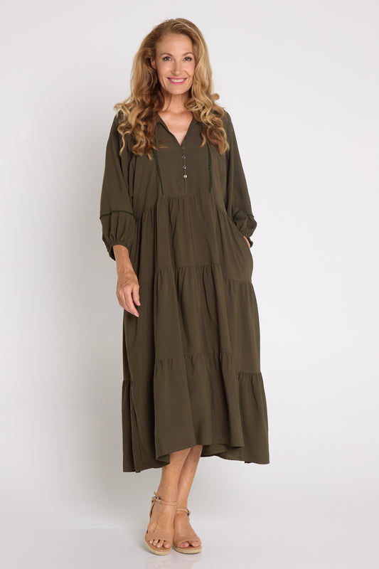 Mata Dress - Khaki