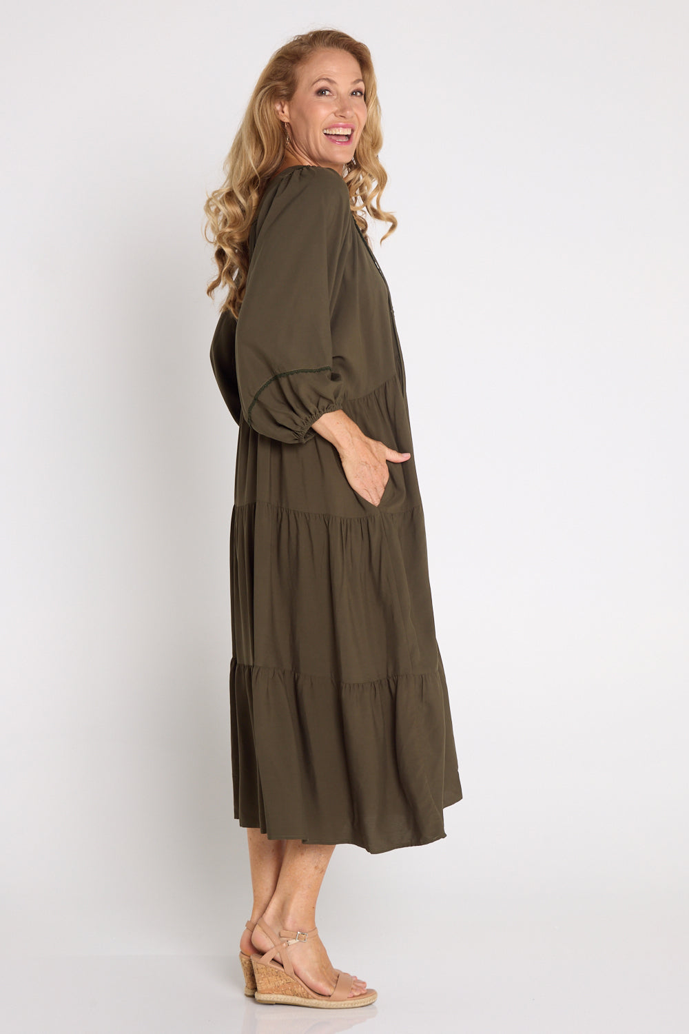 Mata Dress - Khaki