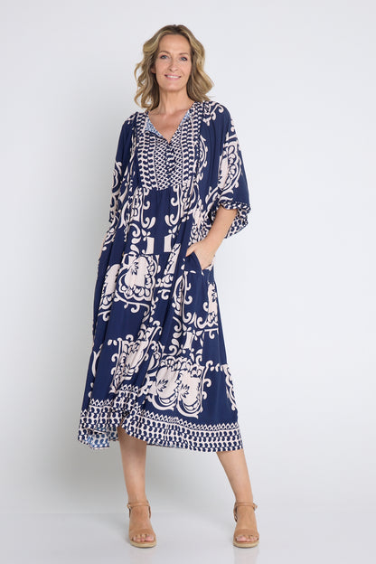 Alexia Dress - Navy