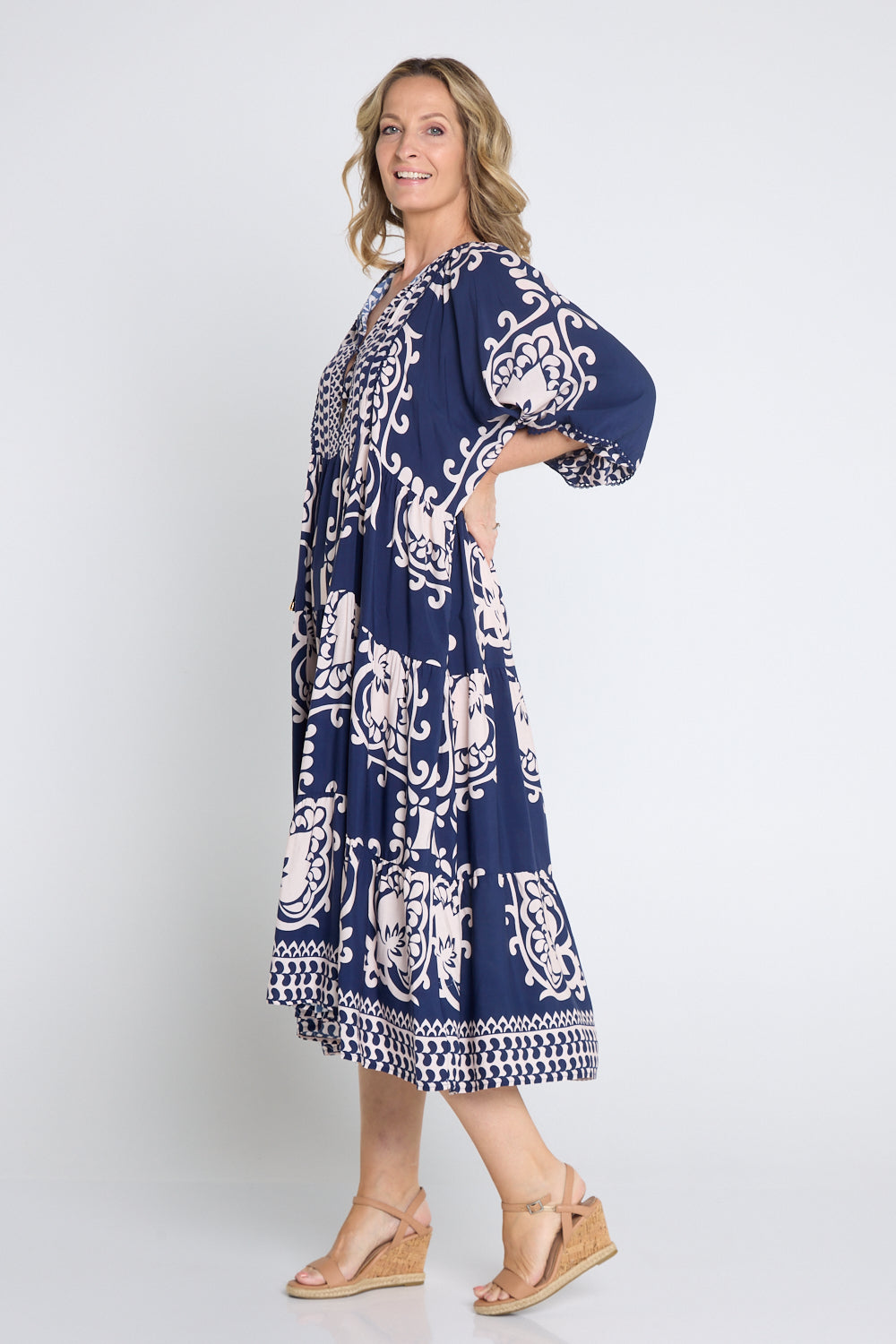 Alexia Dress - Navy