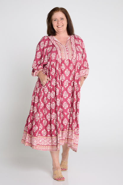 Mornington Dress - Pink Floral