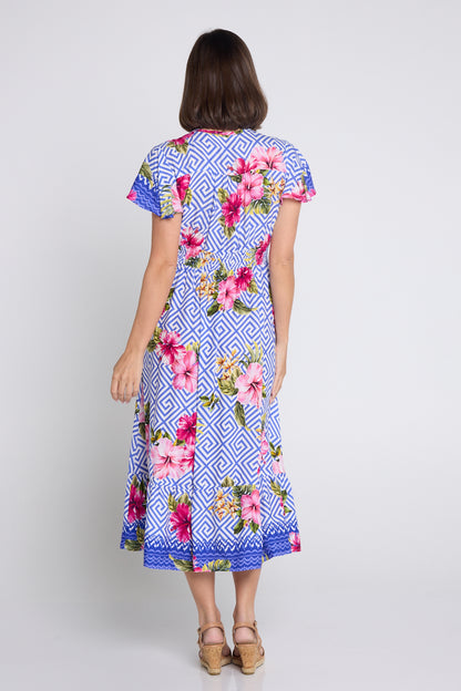 Jacinda Dress - Blue Print