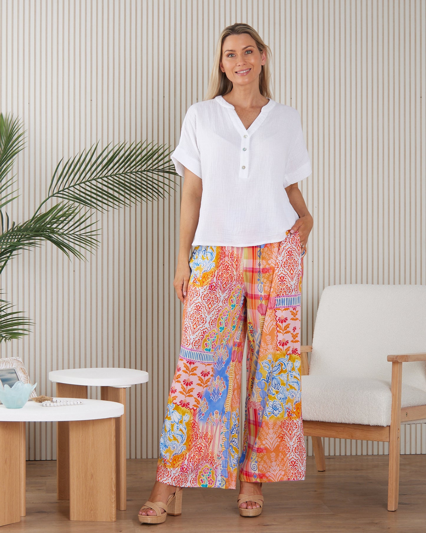 Arielle Pants - Sunset Seashell