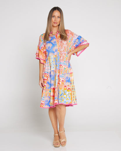 Santorini Dress - Sunset Seashell