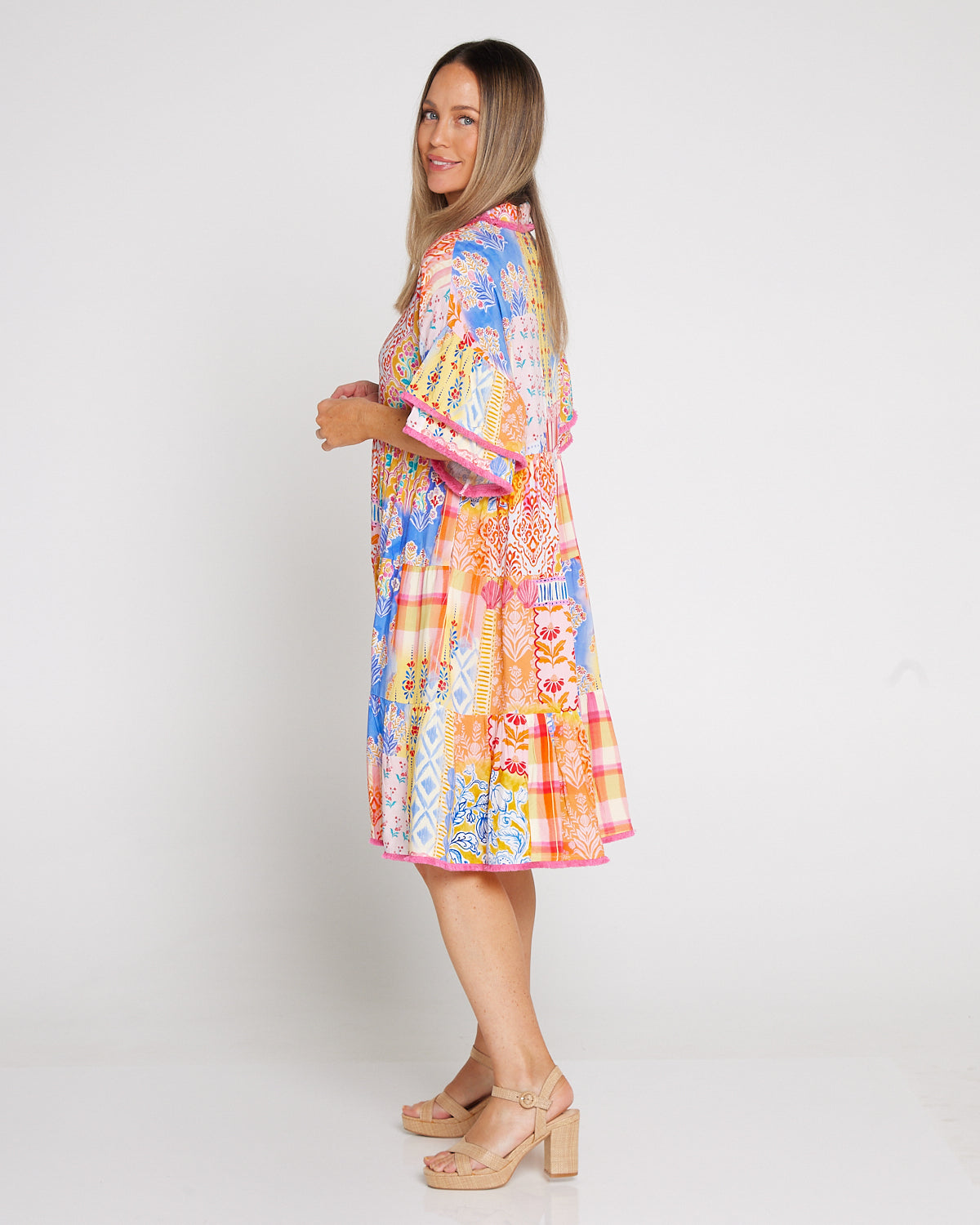 Santorini Dress - Sunset Seashell