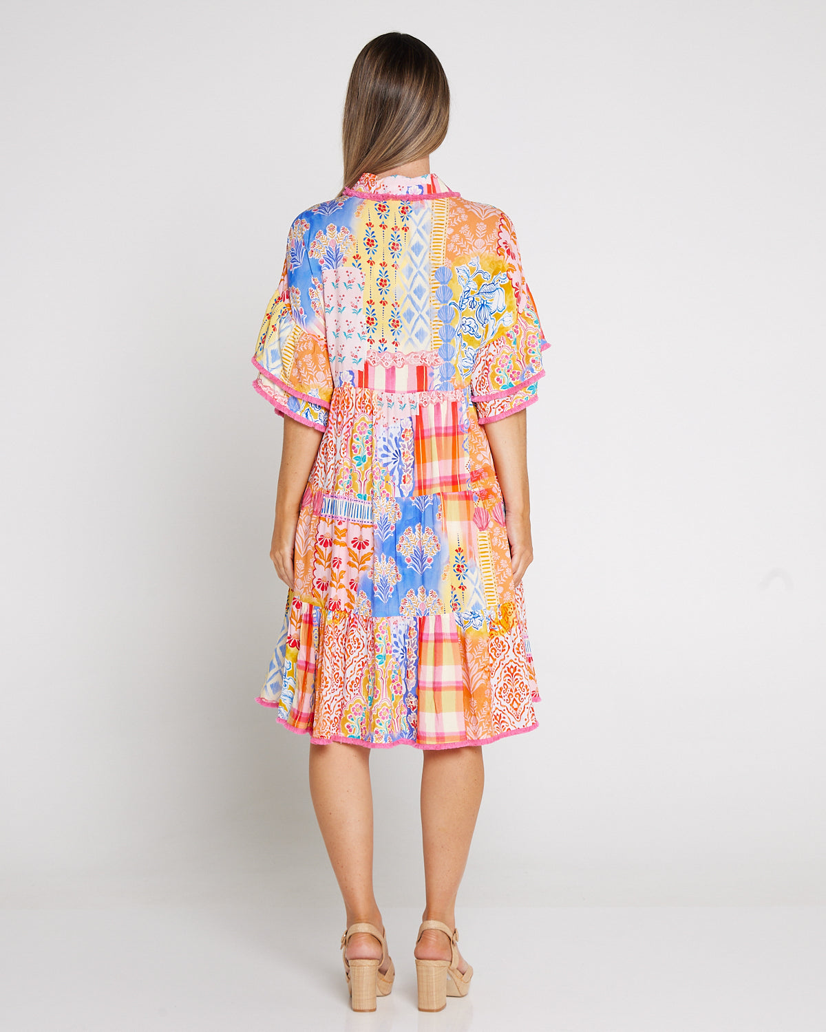 Santorini Dress - Sunset Seashell