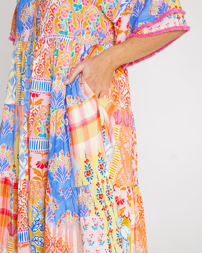 Santorini Dress - Sunset Seashell