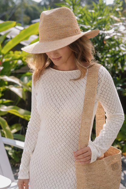 Callie Panama Raffia Hat
