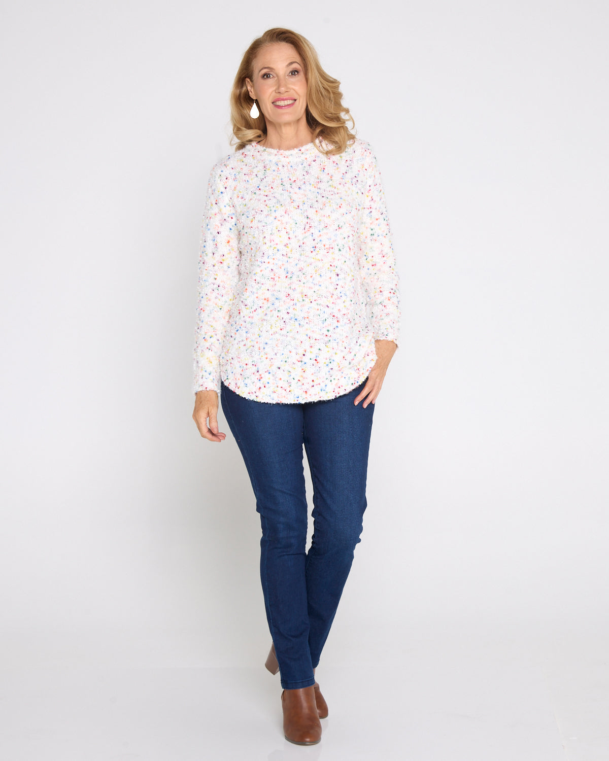 Chloe Knit Jumper -  Cream Confetti