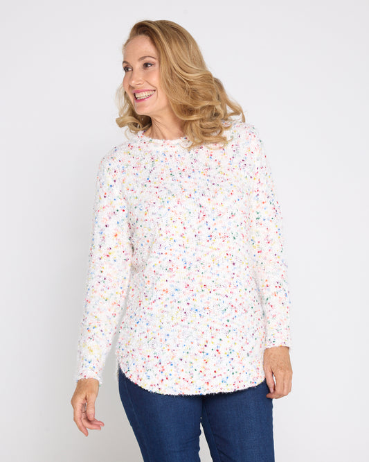 Chloe Knit Jumper -  Cream Confetti
