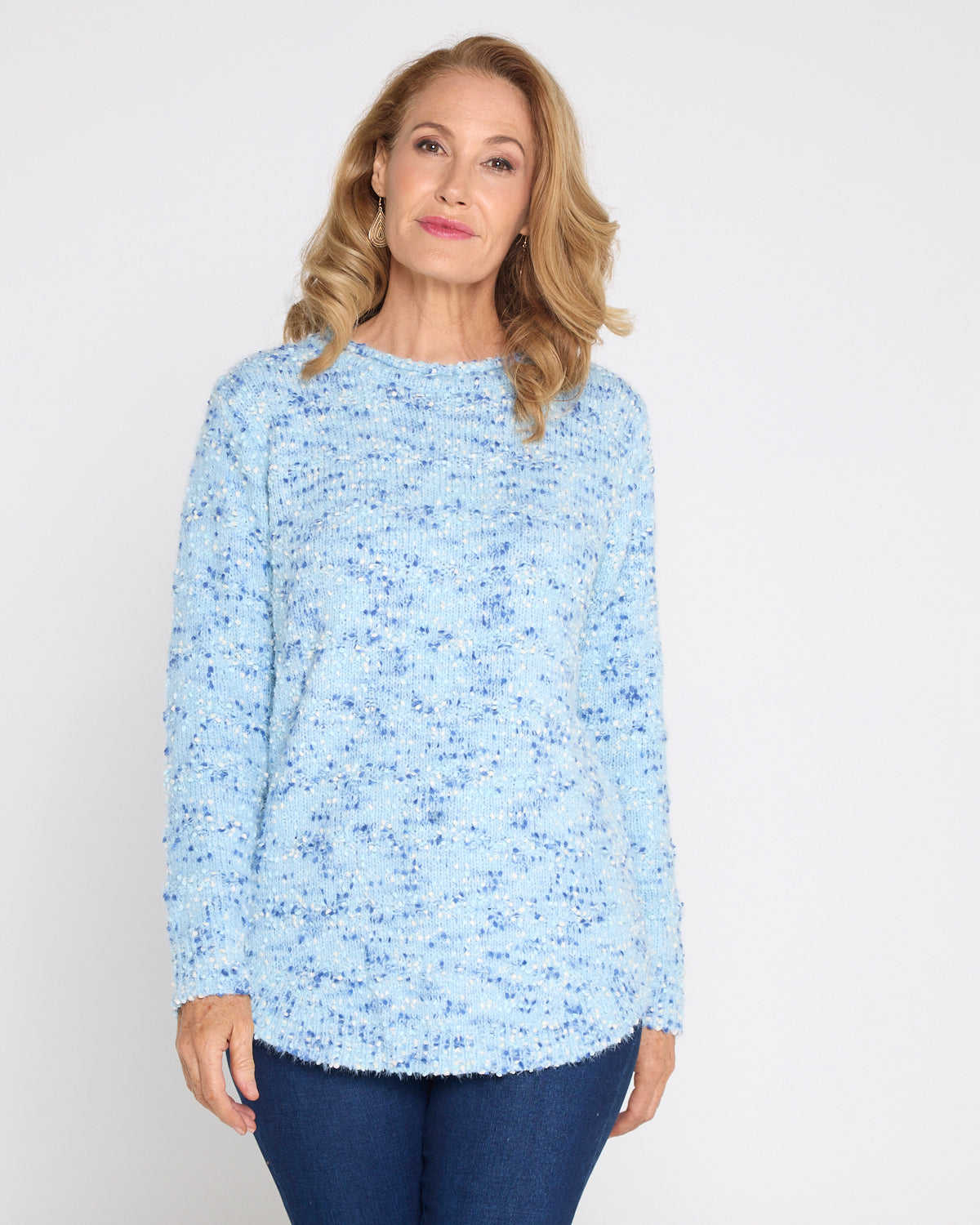 Chloe Knit Jumper -  Blue Confetti