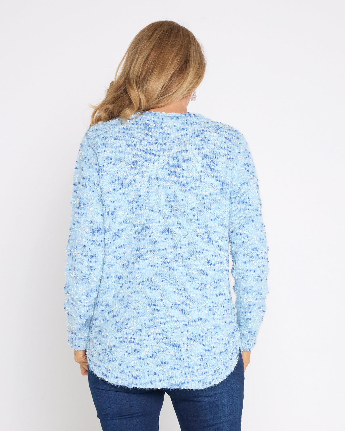 Chloe Knit Jumper -  Blue Confetti