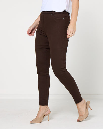 Denver Jegging - Chocolate