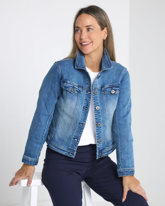 Carolyn Denim Jacket - Denim