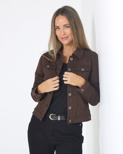Michigan Denim Jacket - Chocolate