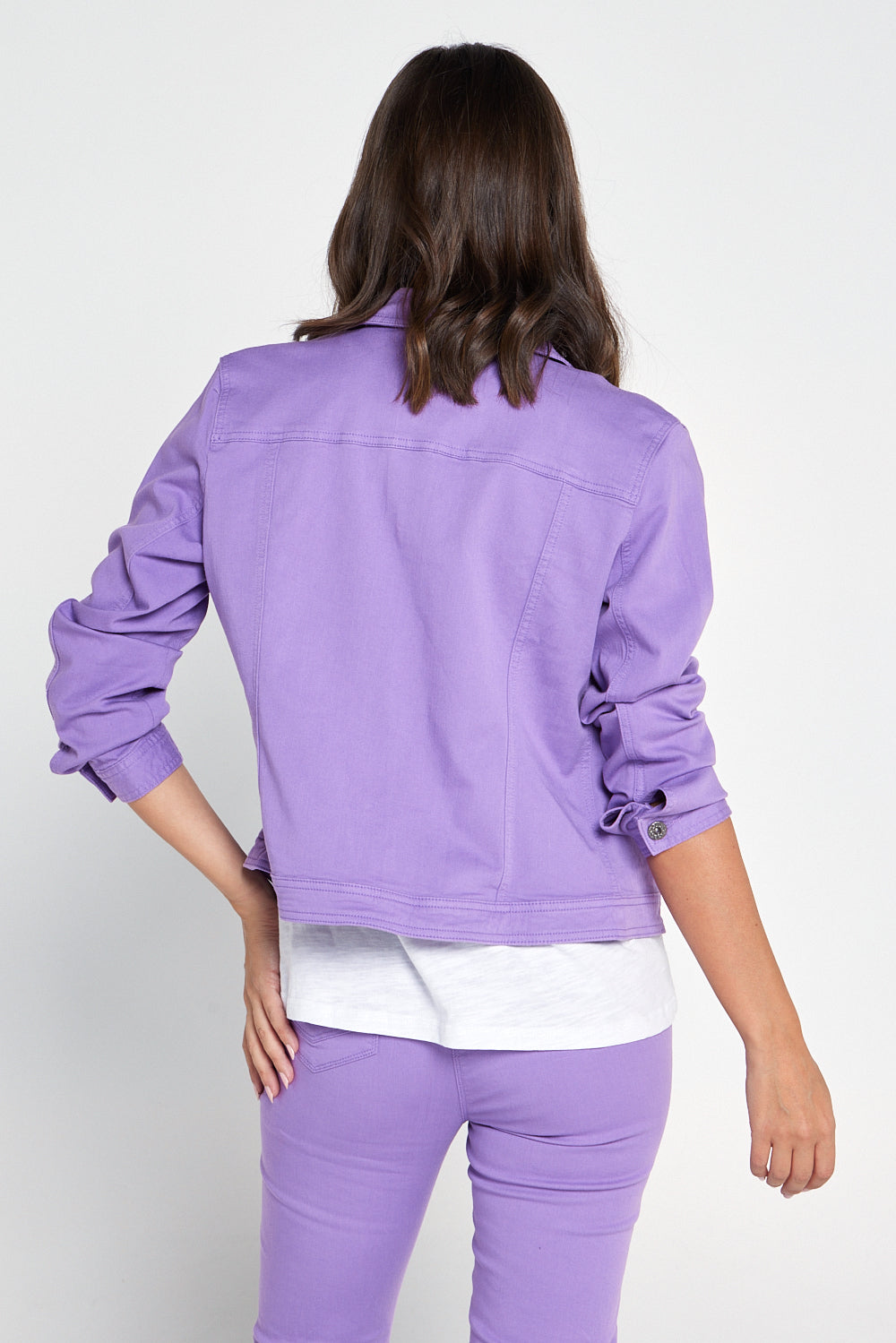 Lavender hot sale denim jacket