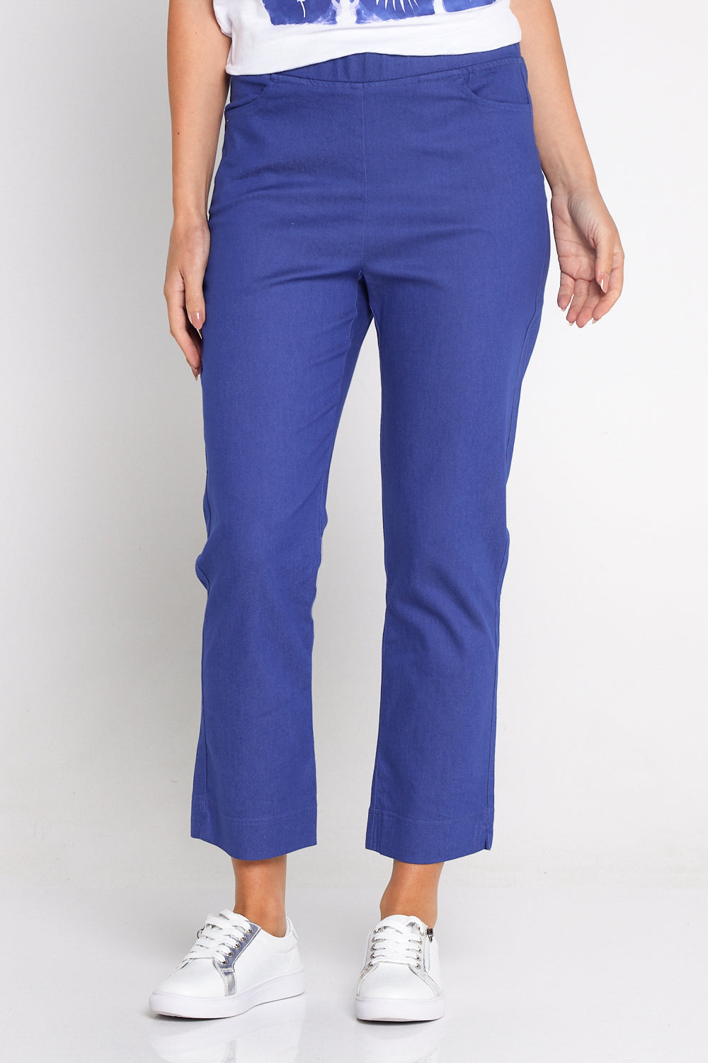 Kayla Pull On 7 8 Stretch Pants Sapphire TULIO Fashion