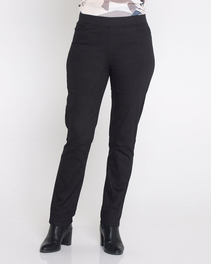 Kayla Winter Pull-On Pants - Black