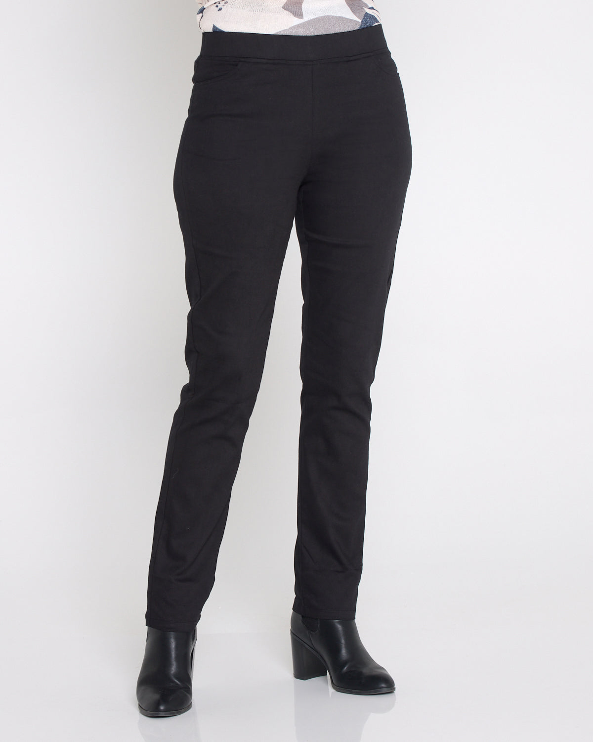 Kayla Winter Pull-On Pants - Black