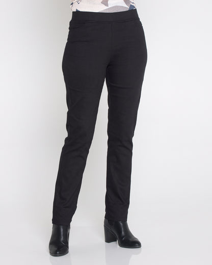 Kayla Winter Pull-On Pants - Black