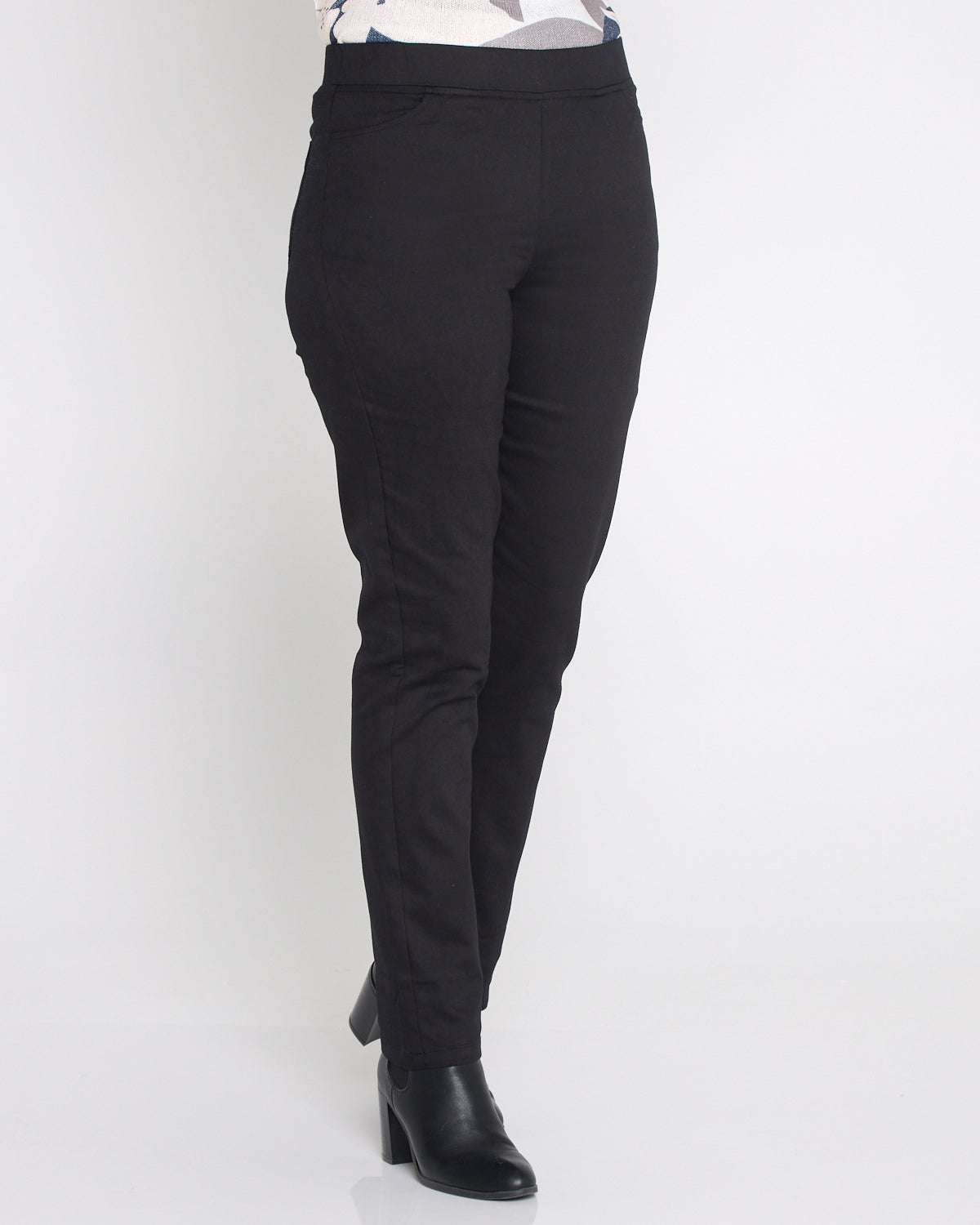 Kayla Winter Pull-On Pants - Black