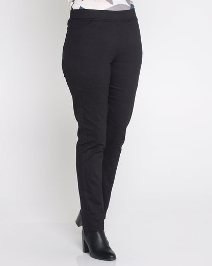 Kayla Winter Pull-On Pants - Black