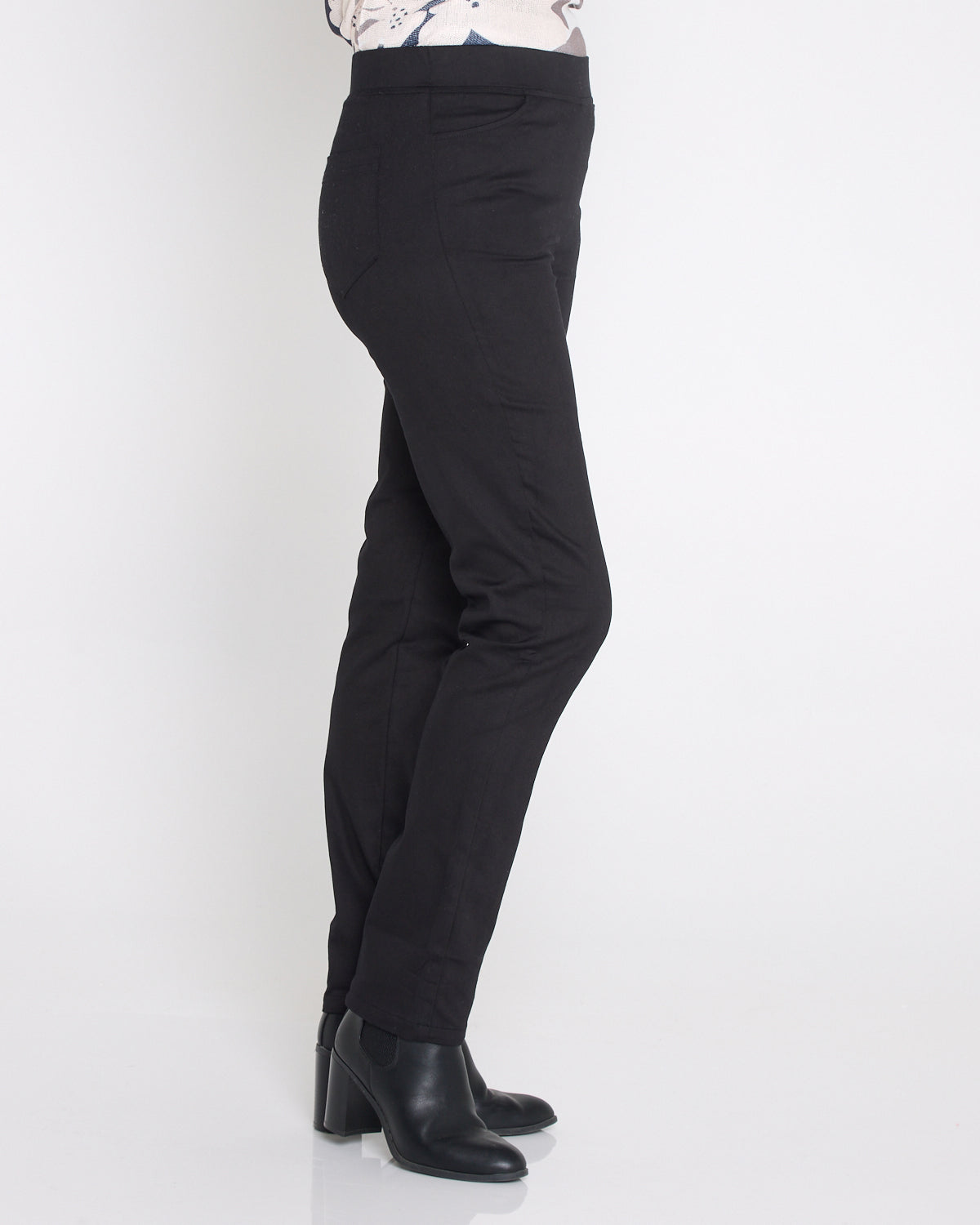 Kayla Winter Pull-On Pants - Black