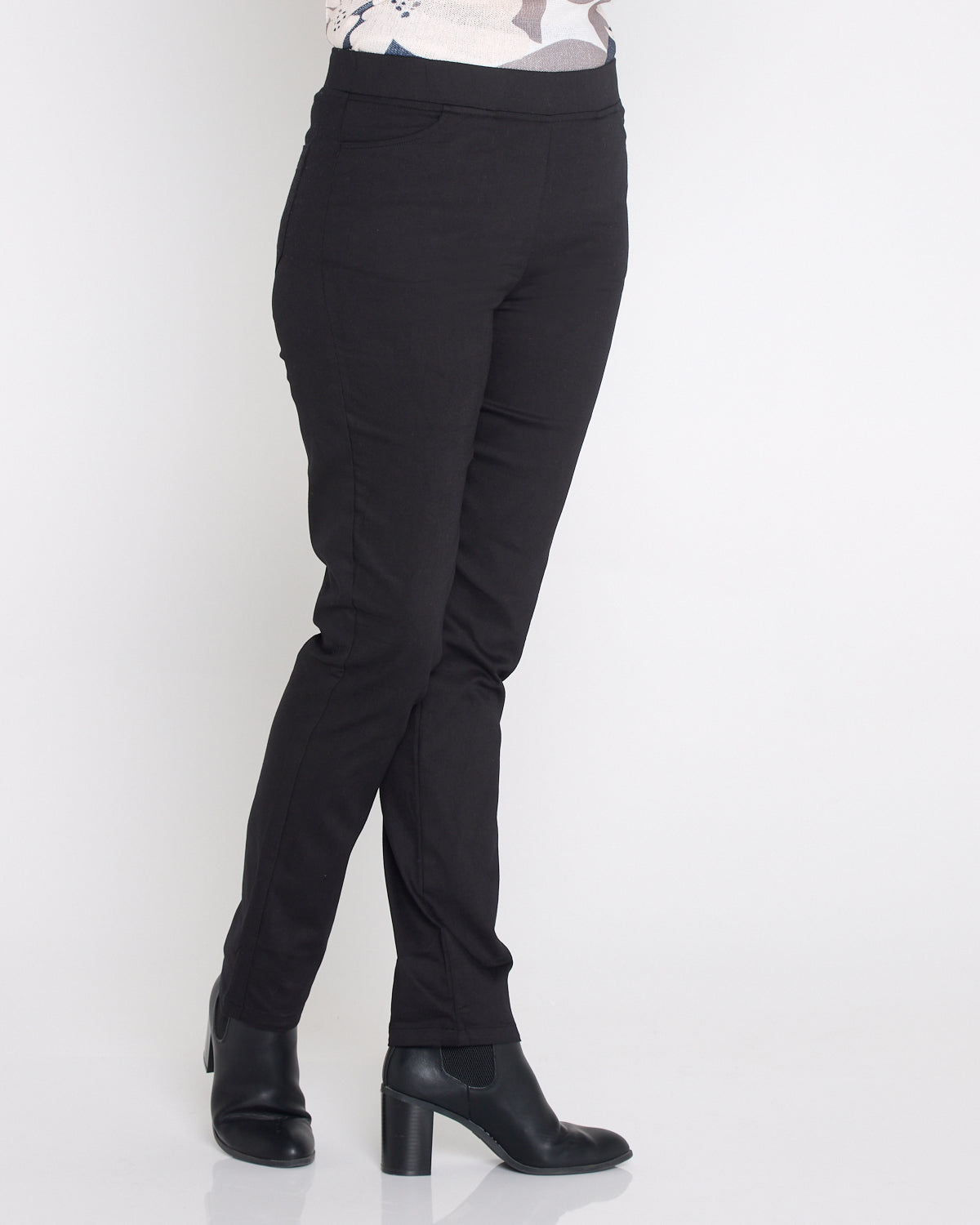 Kayla Winter Pull-On Pants - Black