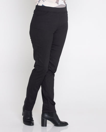 Kayla Winter Pull-On Pants - Black
