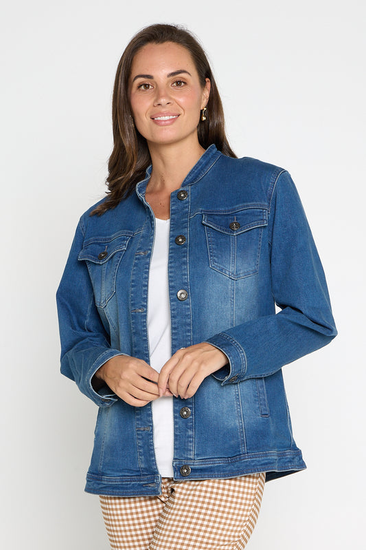 MJ Stretch Denim Jacket - Denim
