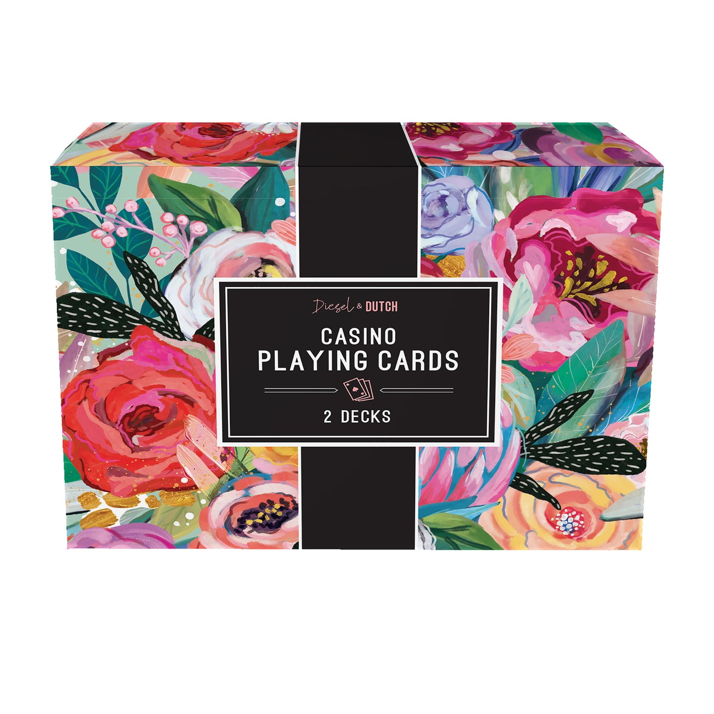 Floral Casino Playing Cards (2 Pack Set)