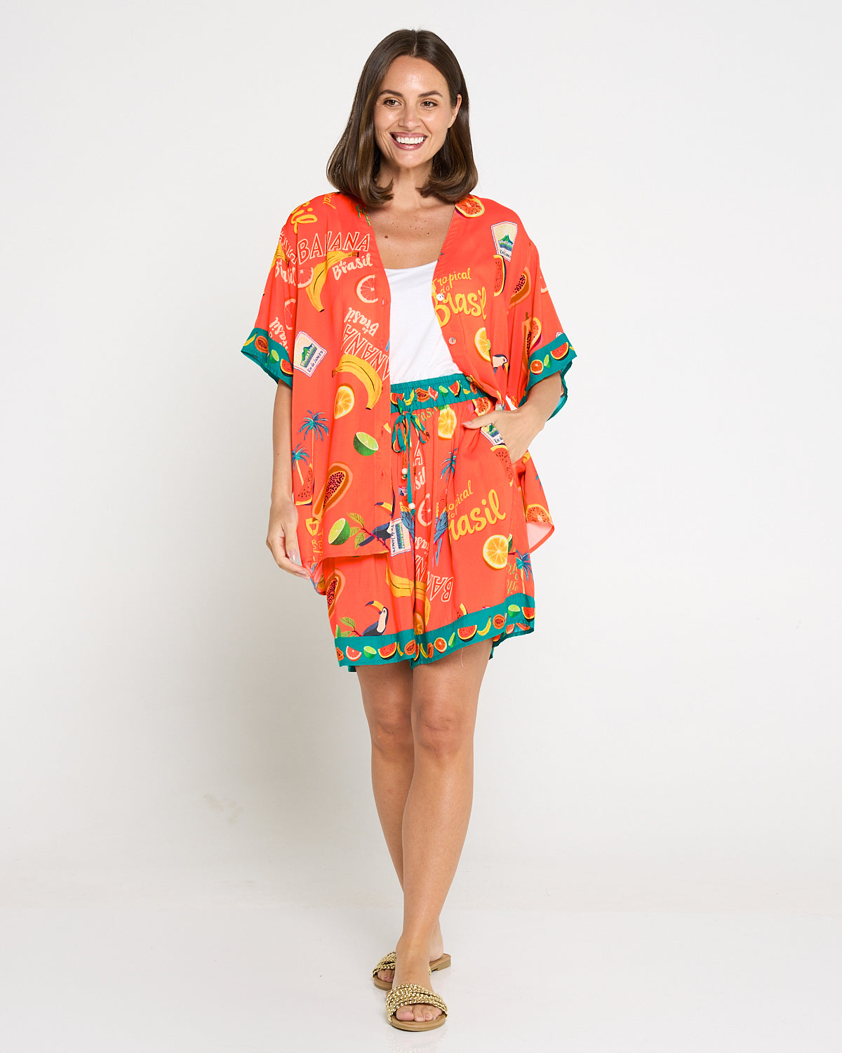 Cabana Short - Brasil Coral