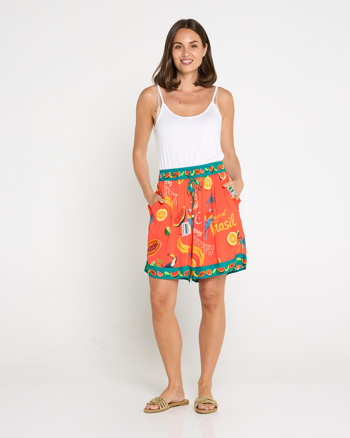 Cabana Short - Brasil Coral