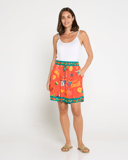 Cabana Short - Brasil Coral