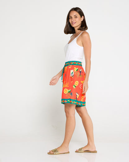Cabana Short - Brasil Coral