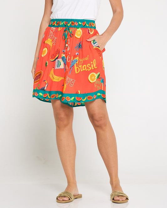 Cabana Short - Brasil Coral