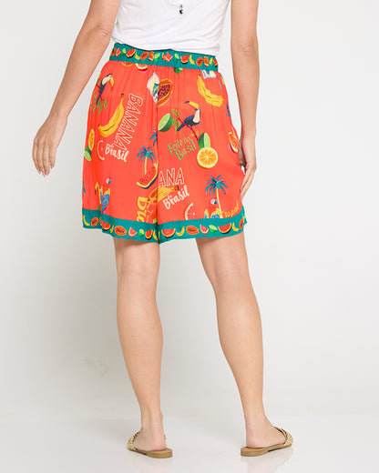 Cabana Short - Brasil Coral