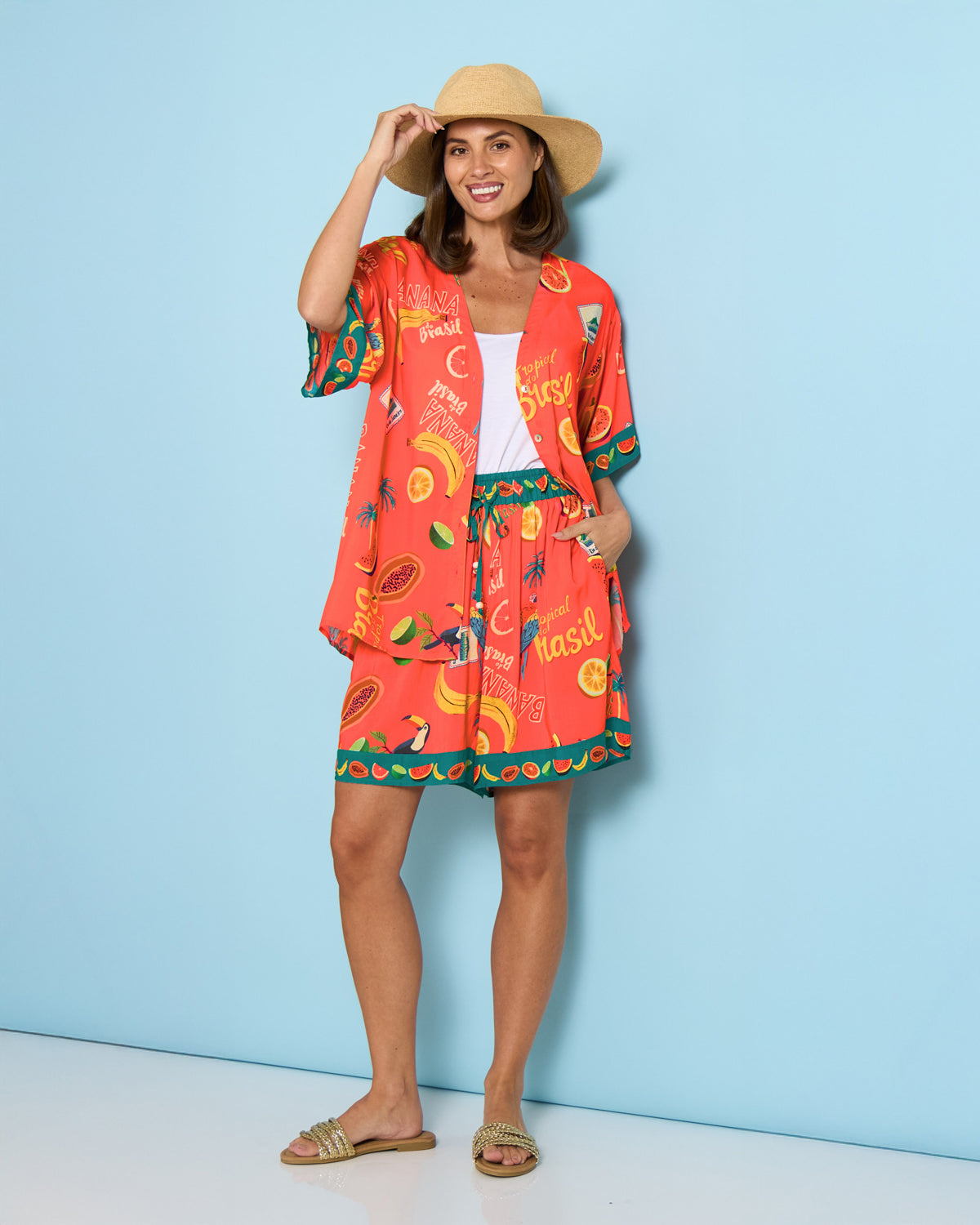 Cabana Short - Brasil Coral