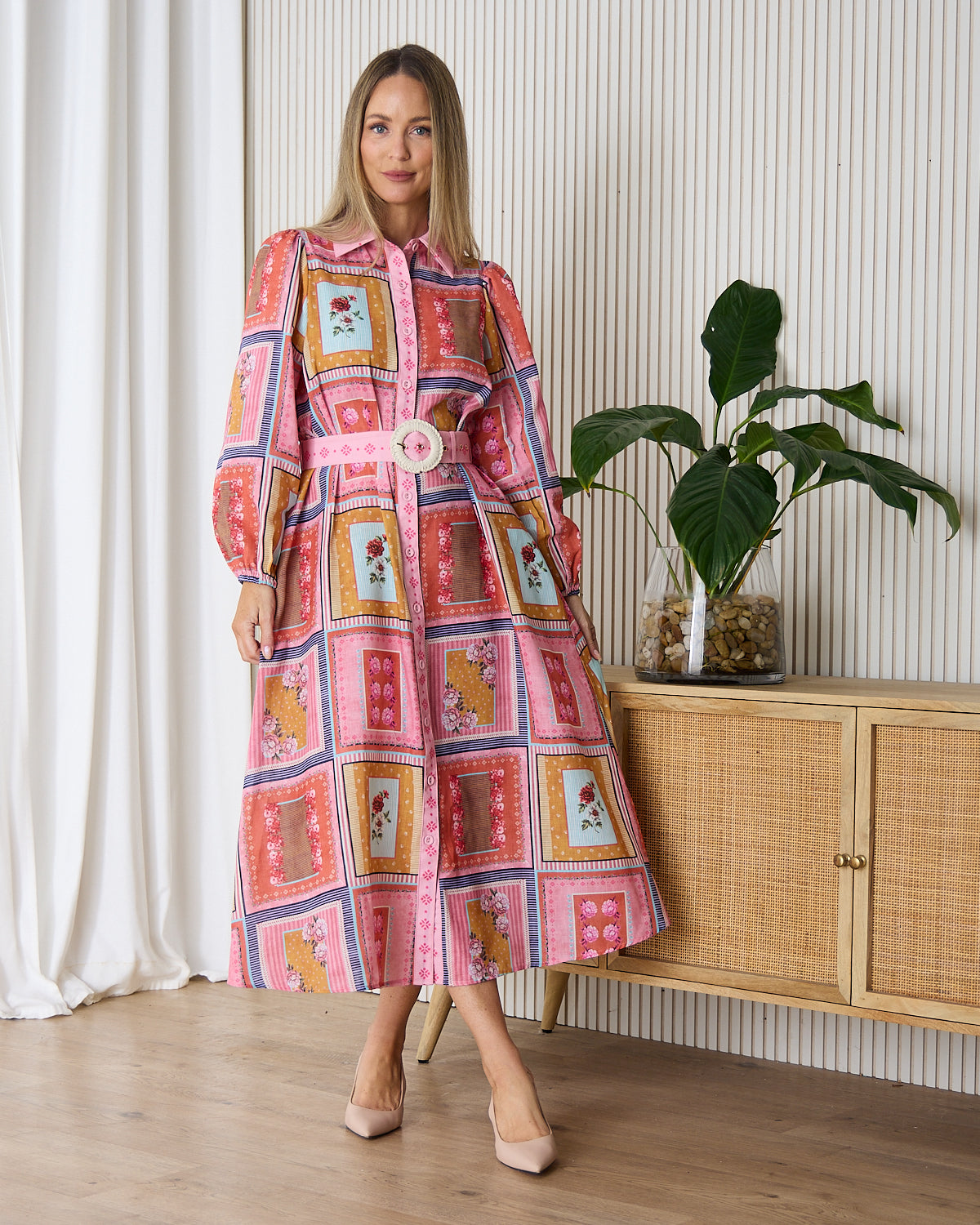 calista shirt dress Calista Shirt Dress - Green