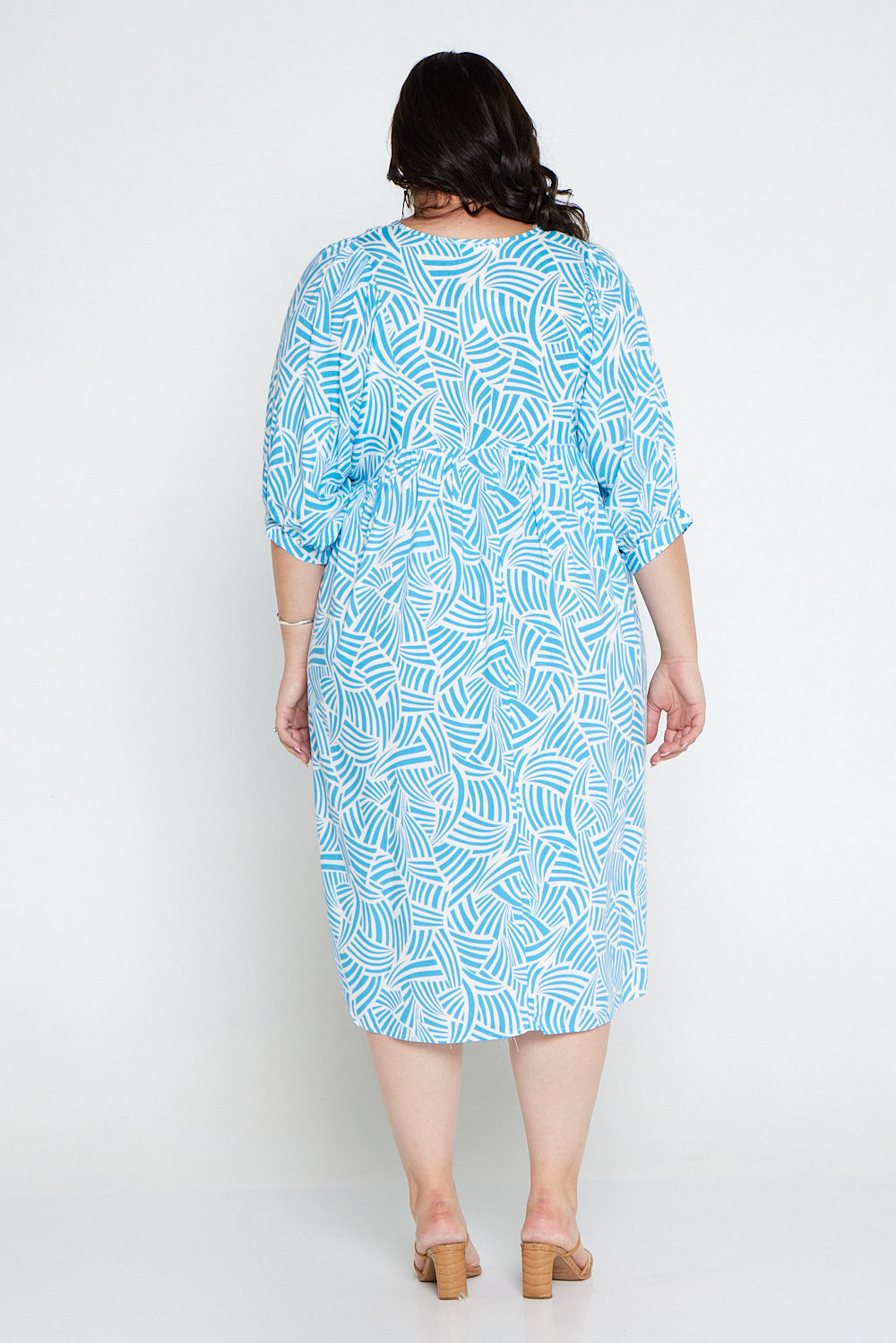 Calyssa Dress - Blue Print
