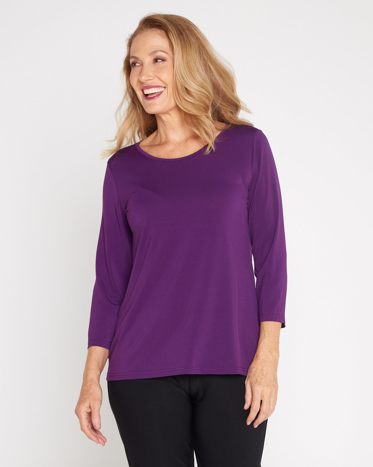 Camden Jersey Top - Purple