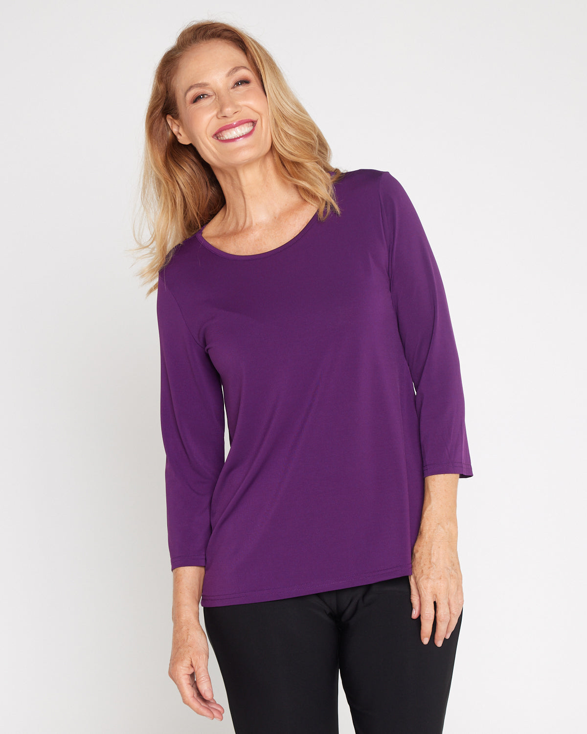 Camden Jersey Top - Purple