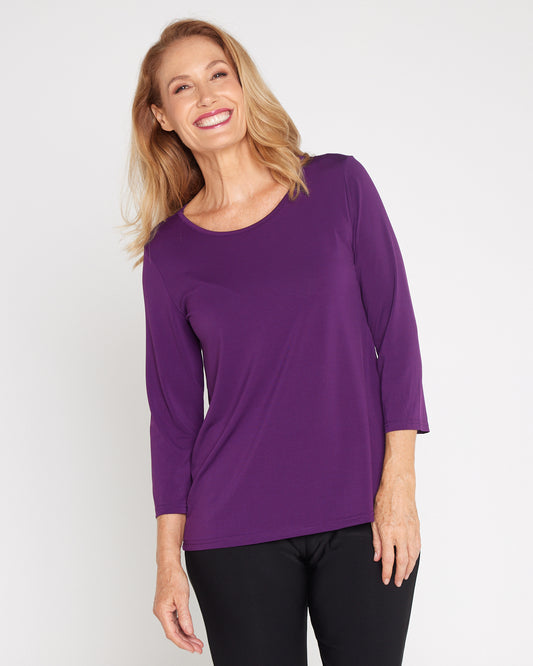 Camden Jersey Top - Purple