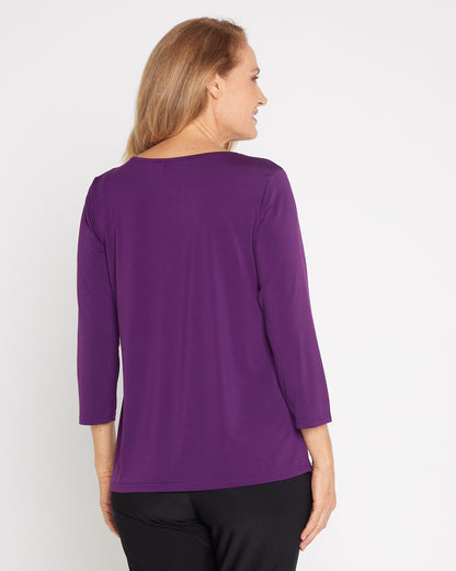 Camden Jersey Top - Purple